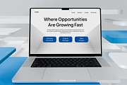 Job Career Website Template, a Landing Page Template by Glyphminds Studios (Thumbnail 2 of 3)