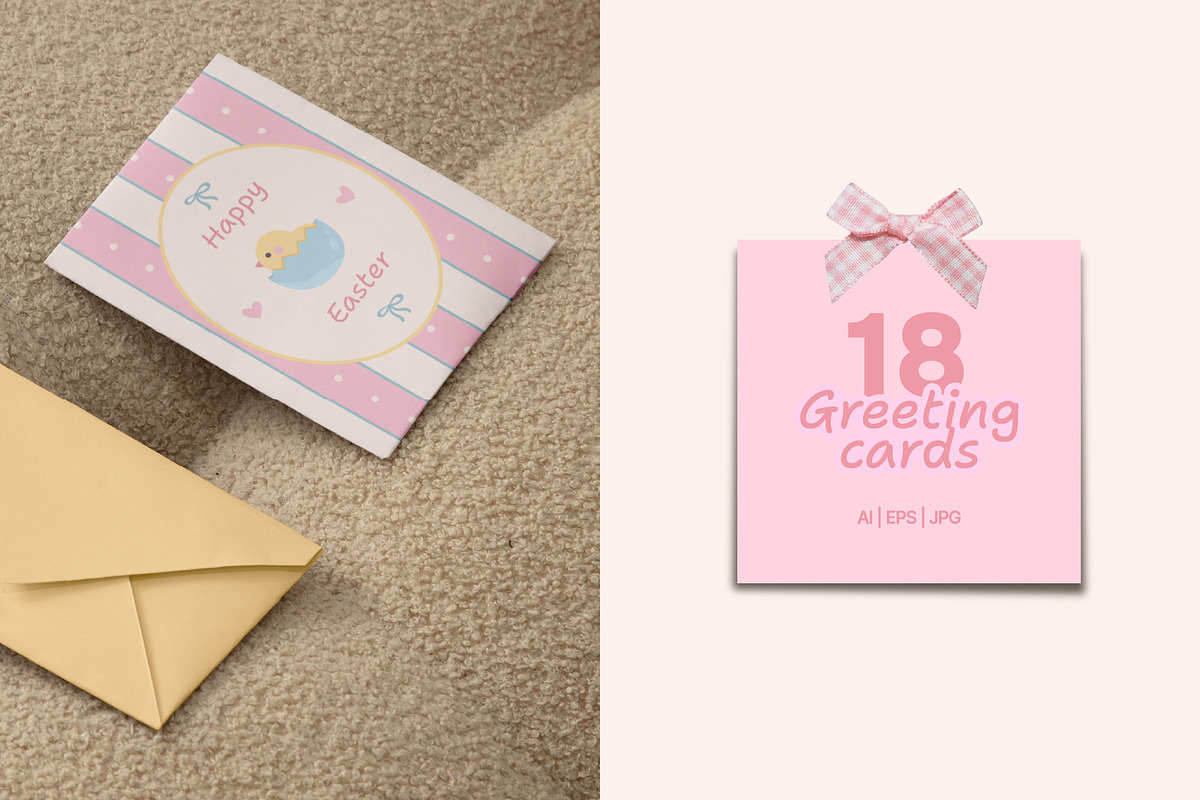 Easter Greeting Cards, an Object Graphic by Creative Gallery (Photo 2 of 6)
