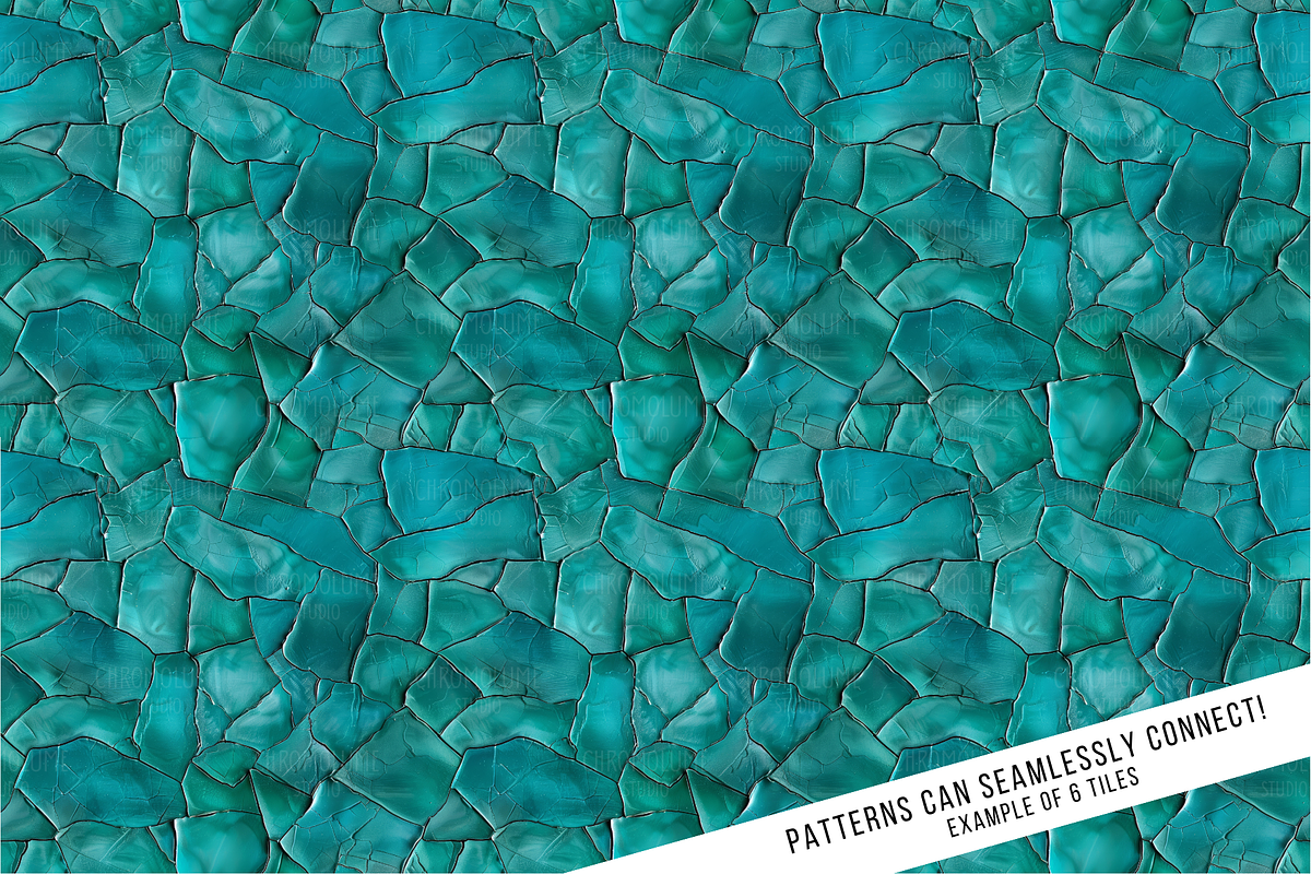 Teal Textures Seamless Digital Paper, a Pattern Graphic by Chromolume Studio (Photo 10 of 28)