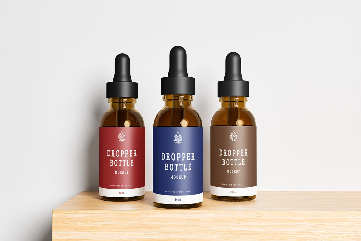 Dropper Bottle Mockup, a Packaging Mockup by AndikaGraphic (Photo 4 of 7)