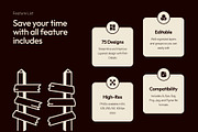 Cowboy Drawing Illustration Set, an Outline Icon by Vectors Market (Thumbnail 2 of 8)