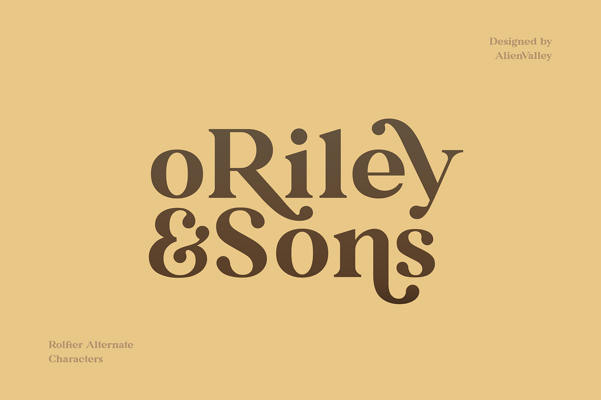 Rolfter - Classic Serif, a Serif Font by AlienValley (Photo 3 of 9)