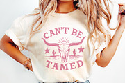 Can't Be Tamed PNG, Western Skull, an Illustration by SharpMarketplace (Thumbnail 2 of 9)