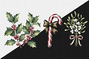 Moody Christmas Clipart PNG Bundle, an Illustration by Creative Art (Thumbnail 4 of 9)