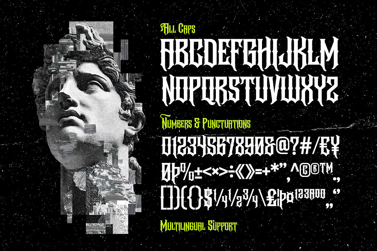Underock - Blackletter Style, a Blackletter Font by Arterfak Project (Photo 10 of 11)