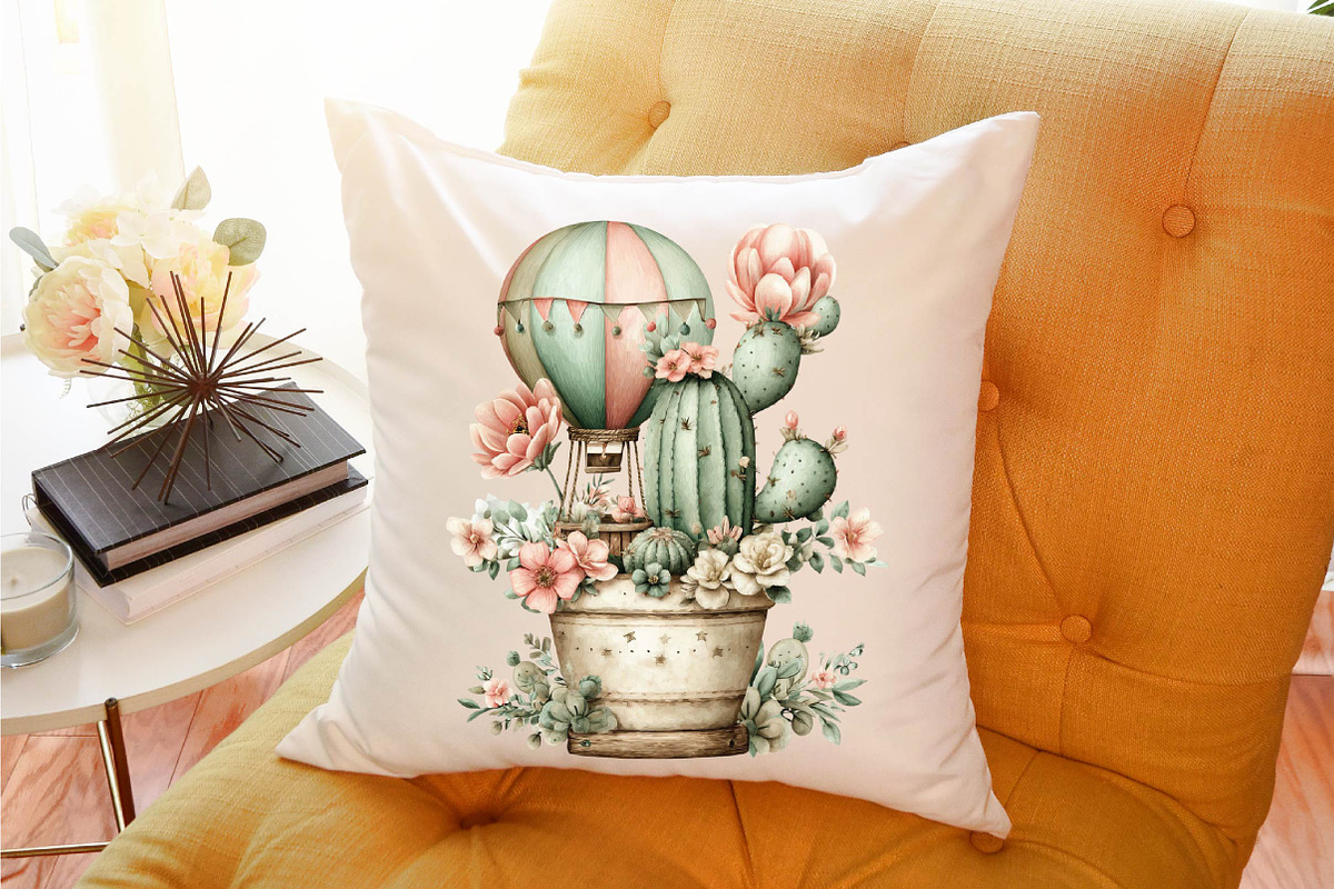 Whimsical Summer Cactus Clipart Bund, an Illustration by SVGArt (Photo 3 of 9)