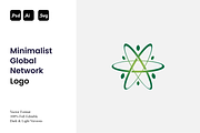 Minimalist Global Network Logo, a Branding & Logo Template by Luxury Logos (Thumbnail 1 of 4)