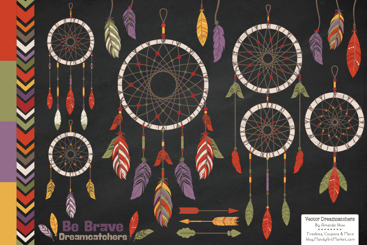 Autumn Dreamcatchers & Vectors, an Illustration by Amanda Ilkov (Photo 2 of 4)