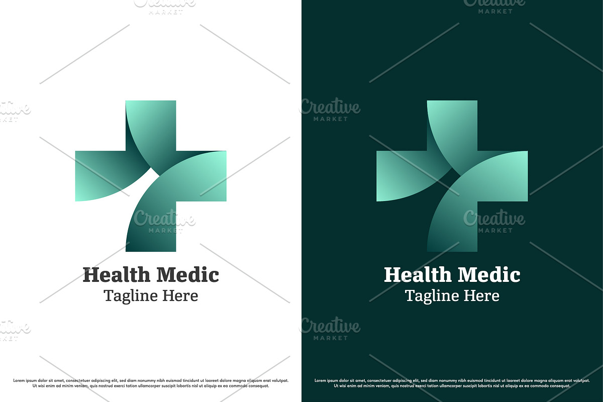 Health medic logo design template, a Branding & Logo Template by Morvana Crew (Photo 1 of 2)