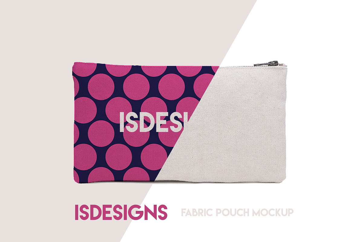 Fabric Pouch mockup, a Product Mockup by ISDESIGN (Photo 1 of 3)
