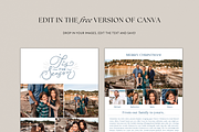 Christmas Newsletter for Canva, a Card Template by Sweet Little Muse (Thumbnail 3 of 4)