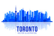Toronto Canada city skyline, an Illustration by Sky and glass (Thumbnail 5 of 5)
