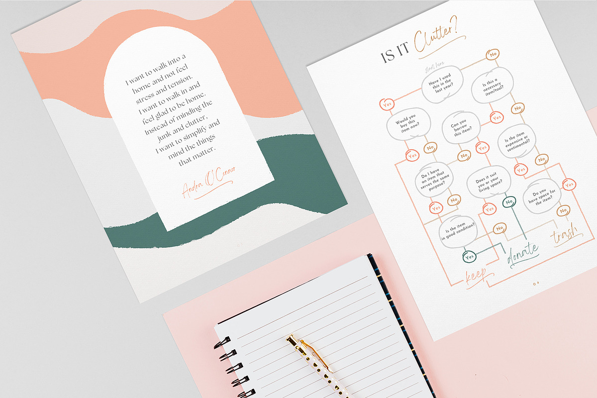 The Ultimate Declutter Workbook, a Magazine Template by Marigold Studios (Photo 8 of 13)