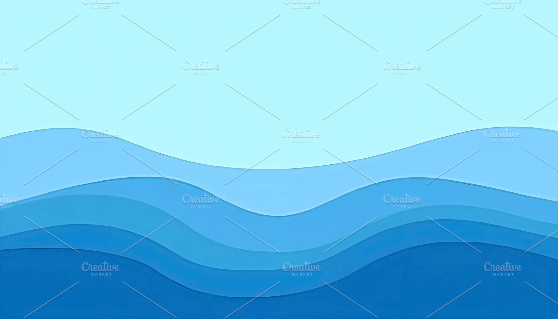 Clean Ocean Blue Flow Background Tem, a Photo by LOGOCREATIVE