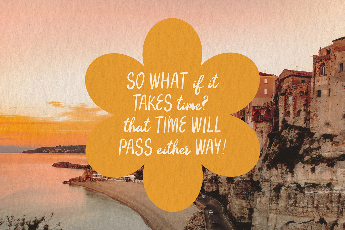 Peaches & Prosecco a Summer Duo Font, a Handwritten Font by BilberryCreates (Photo 10 of 12)