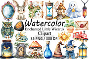 Enchanted Little Wizards Clipart, an Illustration by Design Market (Thumbnail 1 of 3)