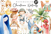 Christmas nativity clip art cute ani, an Illustration by CreationArt (Thumbnail 1 of 5)