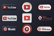 Youtube Logo 3D Icons, a 3D by Laimmilka (Thumbnail 4 of 4)