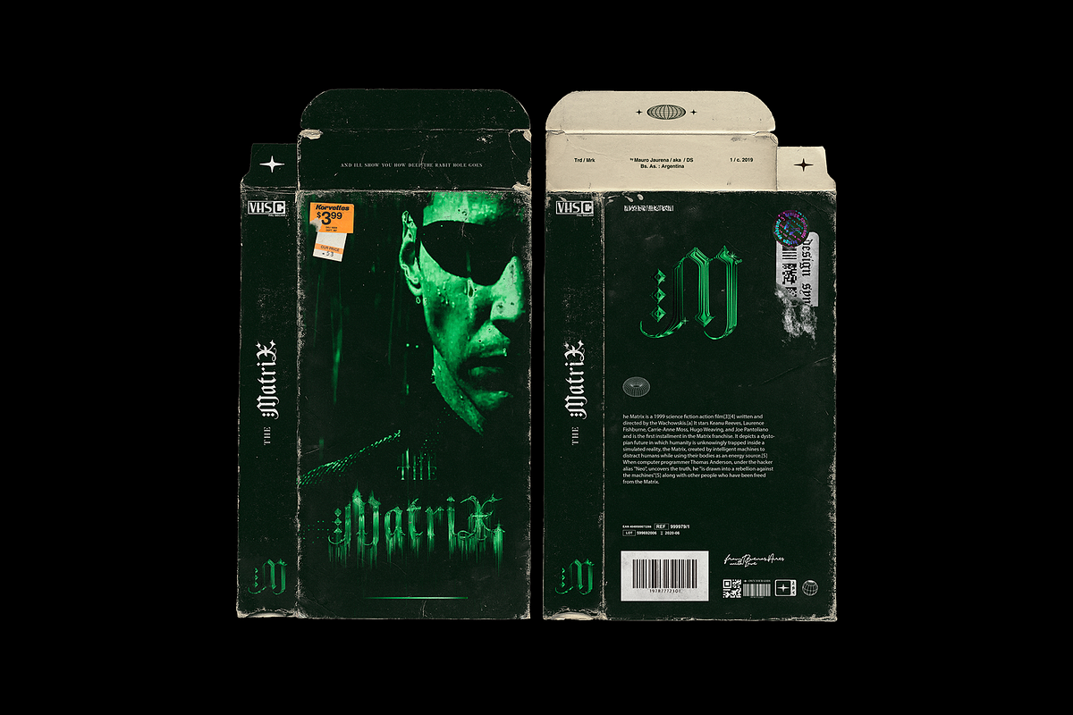 Distressed VHS Sleeve Mockup, a Print Template by Design syndrome (Photo 3 of 3)