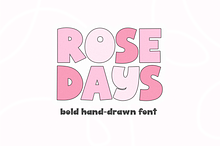Rose Days | Cute Bold Font