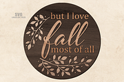 Round Fall Sign SVG Laser Cut Files, a Graphic by Cloud9DesignSVG (Thumbnail 3 of 5)