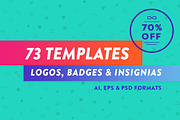 70% OFF - Badges & Insignia Bundle, an Object Graphic by WellMadePixel (Thumbnail 1 of 9)
