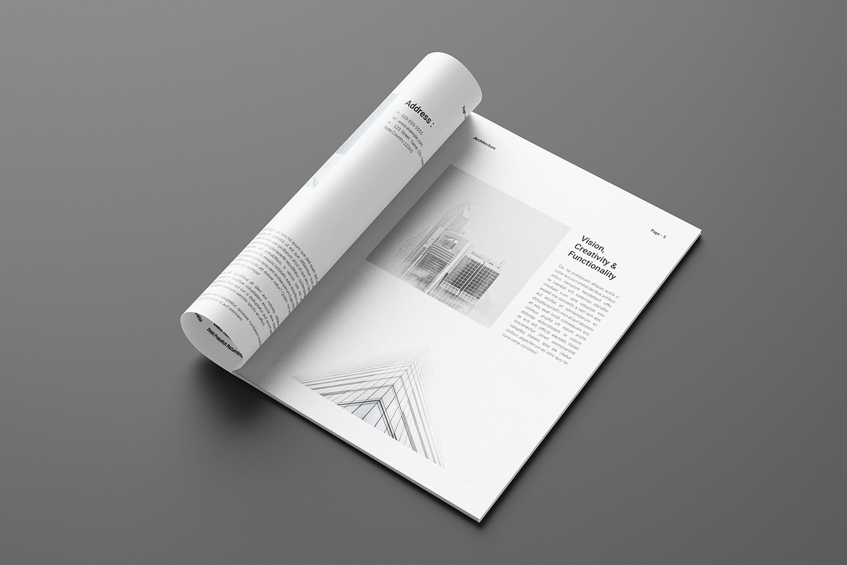 Architecture Brochure Template, a Brochure Template by Seeing-art (Photo 3 of 11)