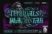 Vandals Blackstar Typeface, a Blackletter Font by alit design (Thumbnail 1 of 20)