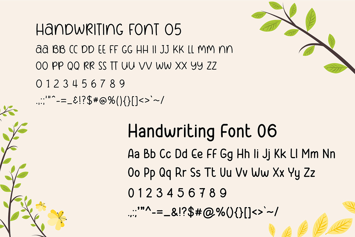 Cute Handwriting Font Bundle, a Handwritten Font by Salamahtype (Photo 5 of 7)