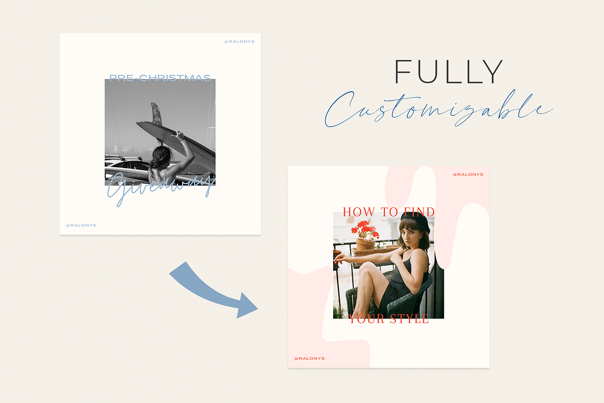 Giveaway Instagram Kit | CANVA, a Social Media Template by Ralony (Photo 7 of 9)