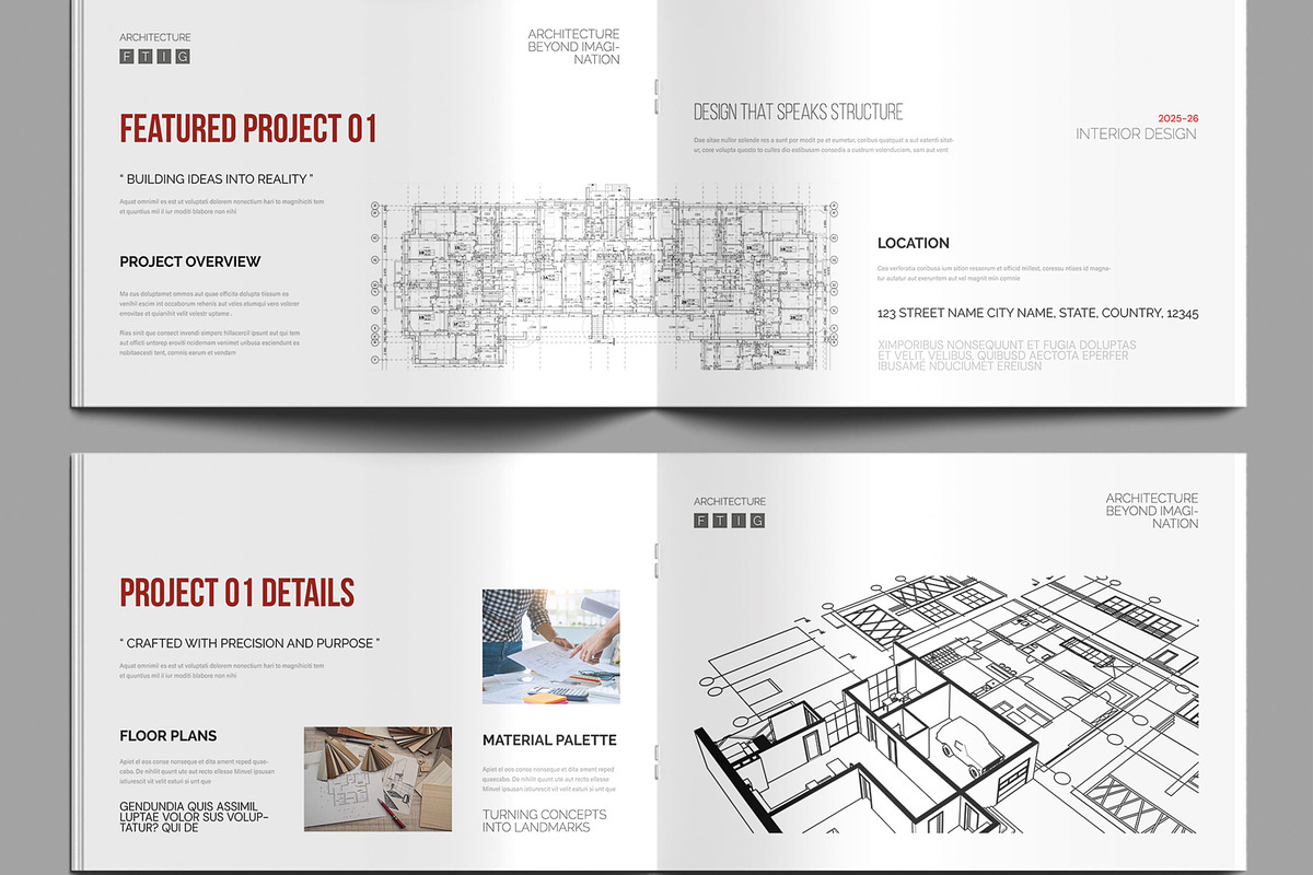 Minimal Architecture Portfolio, a Brochure Template by MightyDesign (Photo 4 of 8)