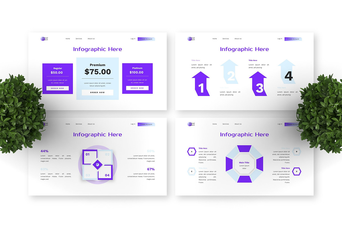 Annual Report - Business Powerpoint preview 3