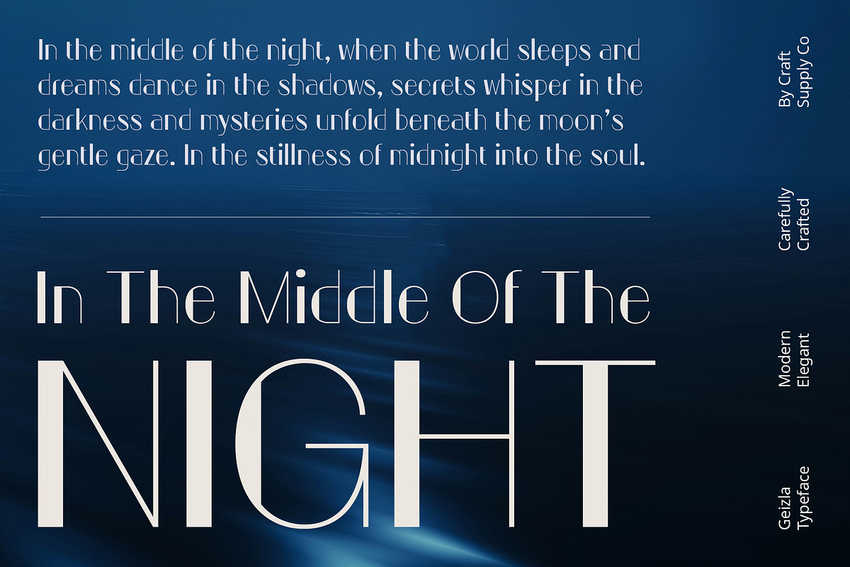 Geizla – Modern Sans Serif, a Sans Serif Font by Craft Supply Co. (Photo 7 of 8)