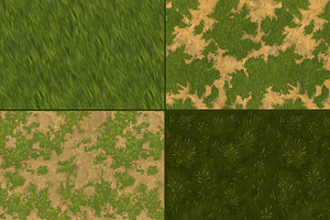 Hand-painted Grass Textures