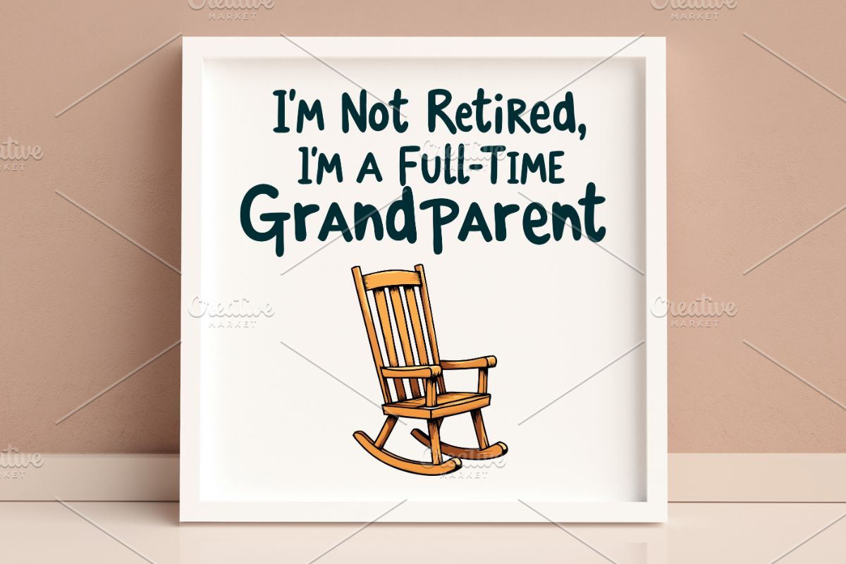 I'm Not Retired, I'm a Full-Time SVG, an Illustration by Awieee1 (Photo 4 of 4)