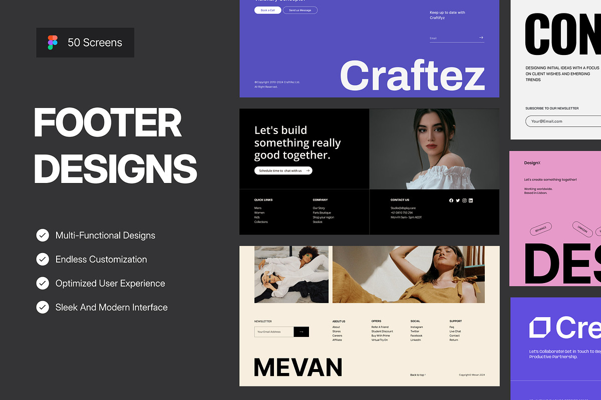 50 Footer Design, a Websites & App Template by Brickclay (Photo 1 of 8)