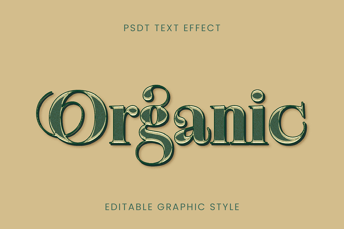 Engraved Natural Text Effect