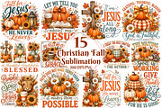 Christian Fall Sublimation Bundle, a Seasonal Illustration by OK Design (Thumbnail 1 of 6)
