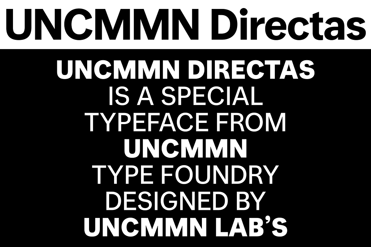 UNCMMN Directas - 7 style Sans Serif, a Font by Kotivoro (Photo 6 of 23)