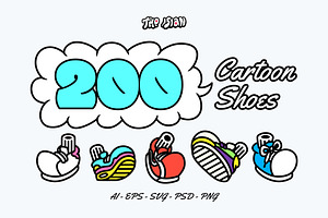 200 Cartoon Shoes