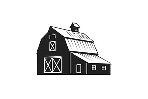 Vintage Barn House Logo Design