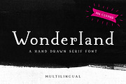 Wonderland - A Hand Drawn Serif Font, a Serif Font by Daniel Hutnan (Thumbnail 1 of 10)
