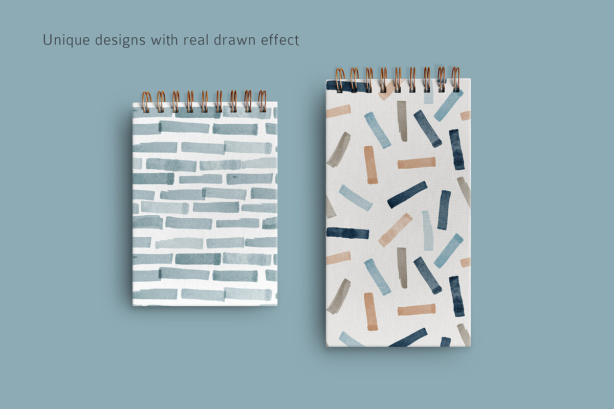 Marker stripes seamless patterns, a Pattern Graphic by Magnia (Photo 2 of 6)