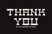 Brown Cowboy Artdeco & Western Font, a Serif Font by QR Design Studio (Thumbnail 6 of 6)
