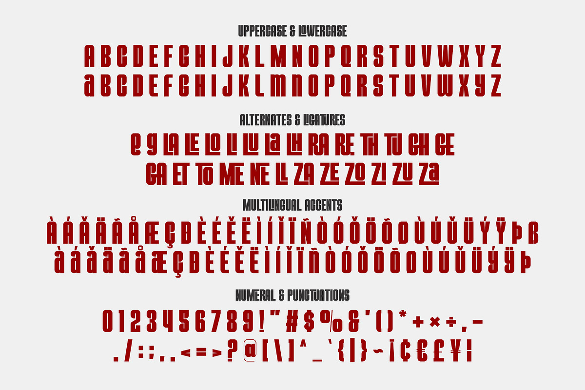 The Mezirane - Bold Sans Ligature, a Sans Serif Font by Almarkhatype (Photo 9 of 10)