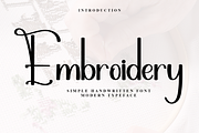 Embroidery, a Handwritten Font by InermediaSTUDIO (Thumbnail 1 of 7)