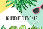 Tropical Paradise Graphic Set, an Illustration by Ink + Eye (Thumbnail 5 of 5)