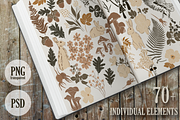 Magical forest seamless patterns, a Pattern Graphic by Alena Zaytseva (Thumbnail 9 of 9)