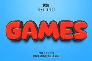 Games 3d Text Effect