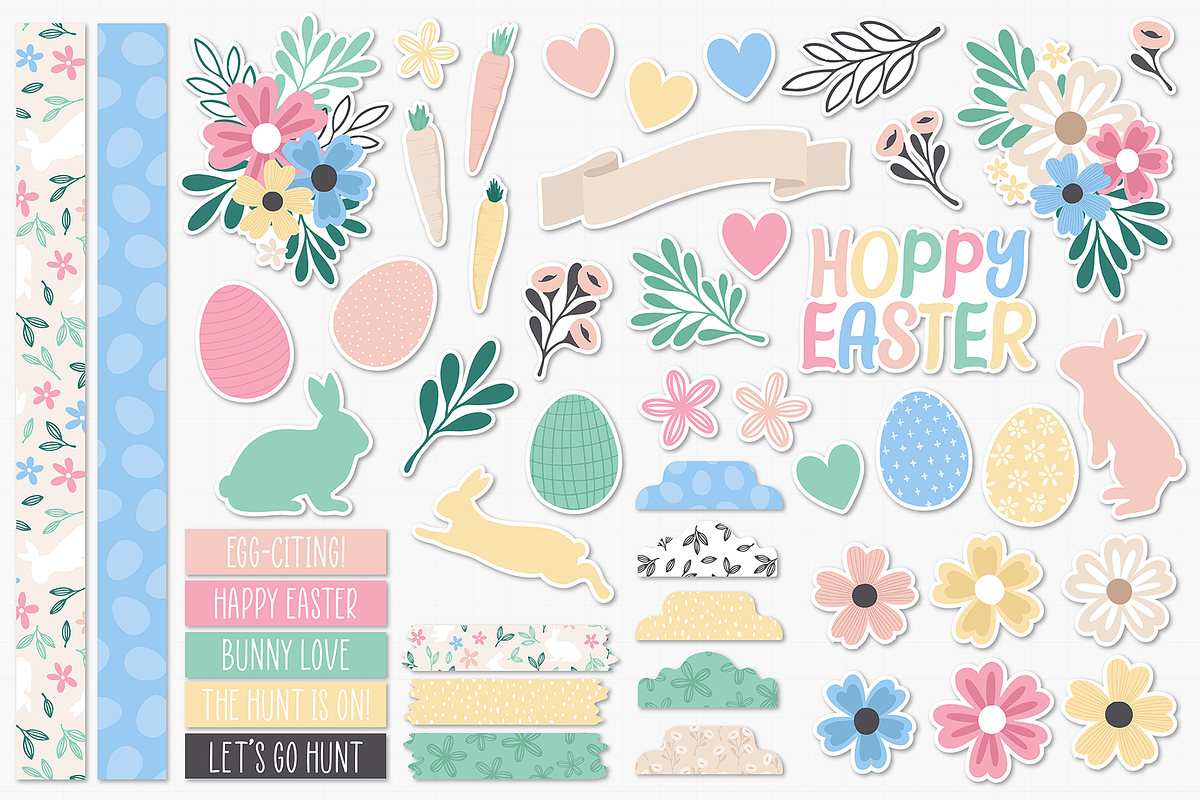 Easter Digital Paper Clip Art Bundle, a Pattern Graphic by Paper Starr Studio (Photo 6 of 6)